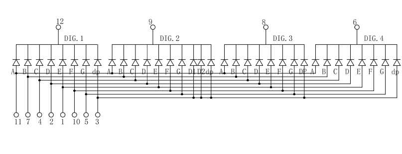 信恩四位数码管电路图