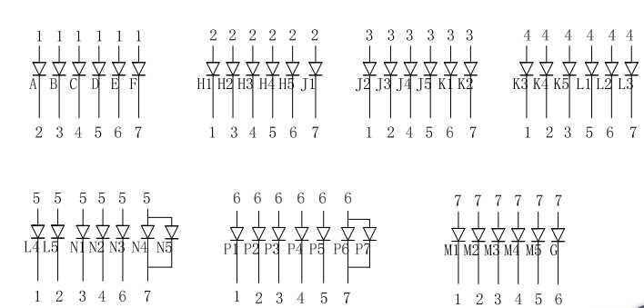 信恩led数码管显示屏XE4141AW电路图