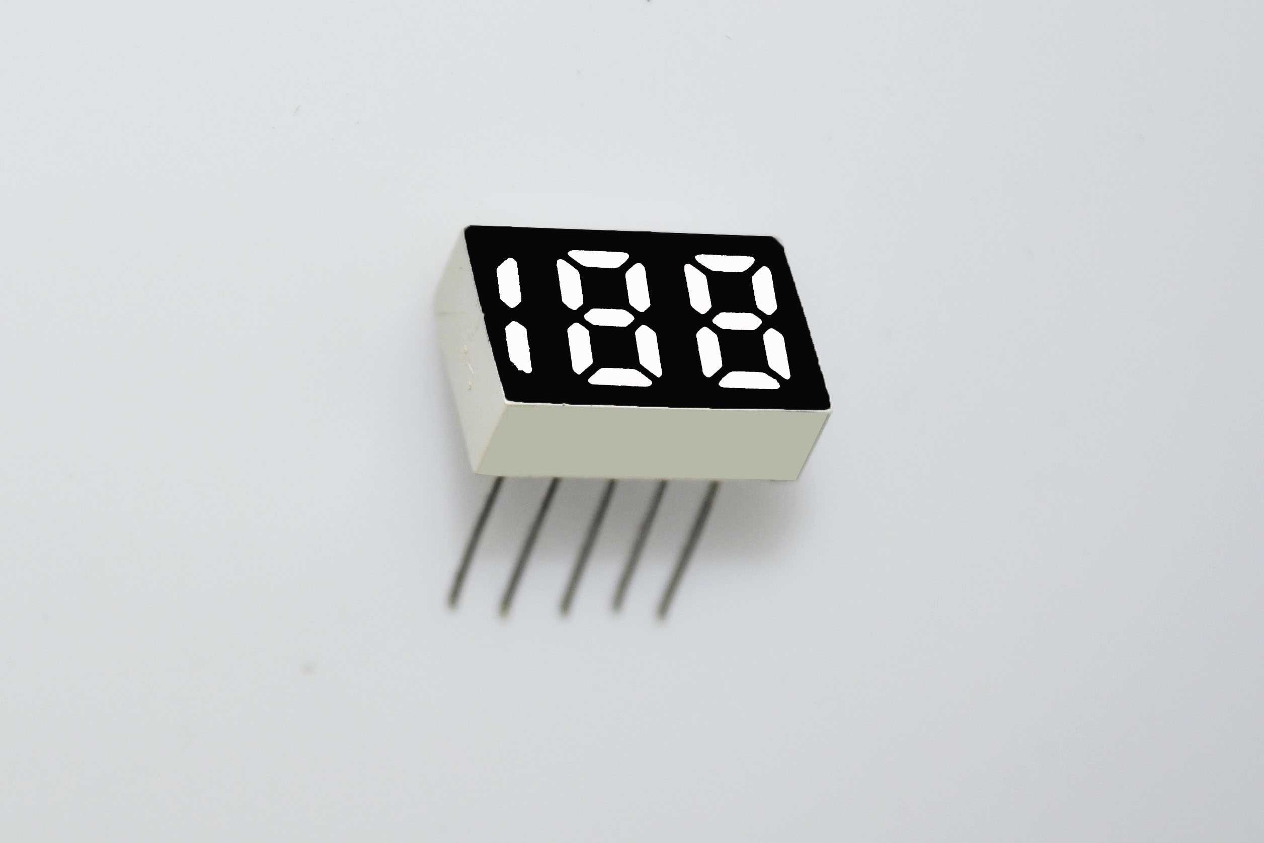 两位半数码管ZB-2353BW白光188
