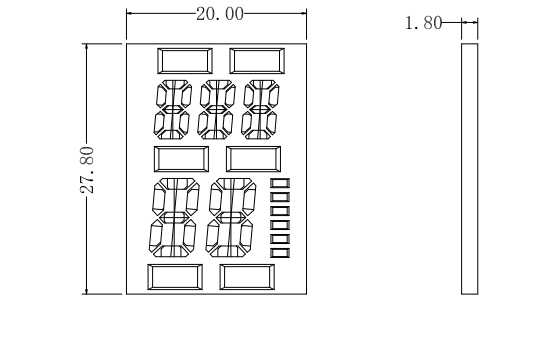 信恩多位数码管XE2028AS红光引脚图