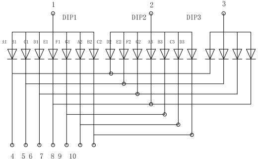 led数码管显示屏电路图